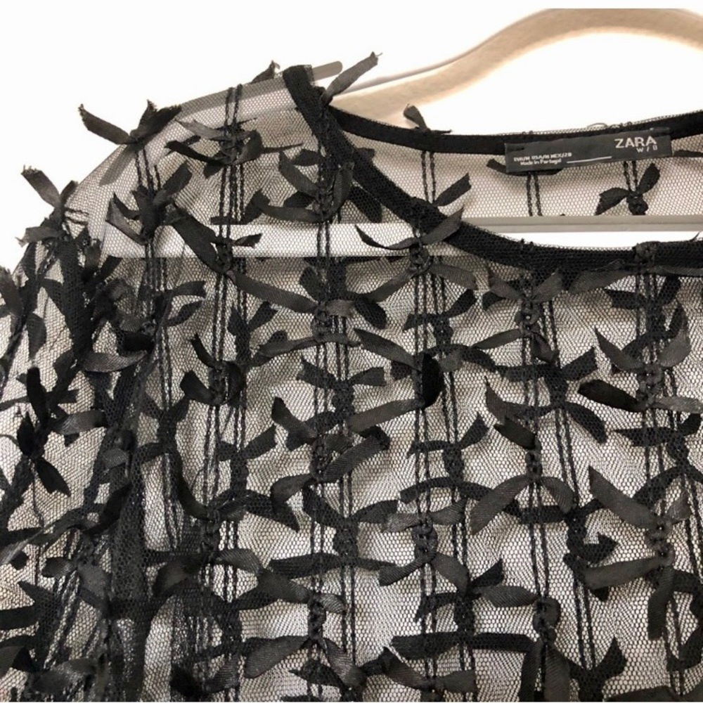 Zara sheer bows top - Picture 6 of 7